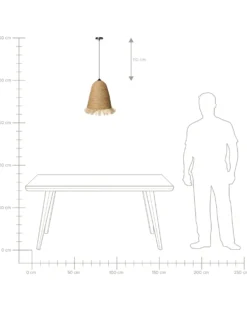 Loftlampe ARYS Vandhyacint Naturlig