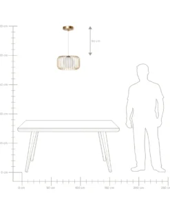 Loftlampe BAIROA Metal Guld