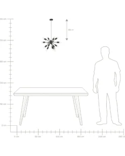 Loftlampe BALAGAS Metal Sort