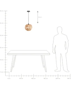 Loftlampe BAMPUR Bambus Naturlig