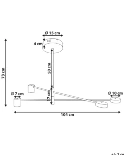 Loftlampe BANDON Metal Sort