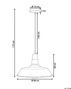 Loftlampe BAYOU Metal Hvid