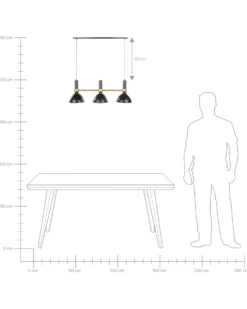 Loftlampe BELES Metal Sort