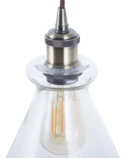 Loftlampe BERGANTES Glas Transparent