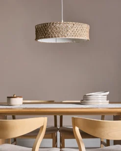 Loftlampe BLONDIN papirreb Naturlig