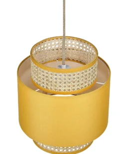 Loftlampe BOERI Rattan Sennepsgul