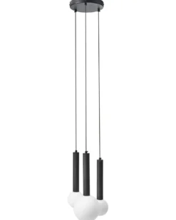 Loftlampe BOUES Metal Sort