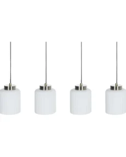 Loftlampe CAUDELO Metal Sort/hvid
