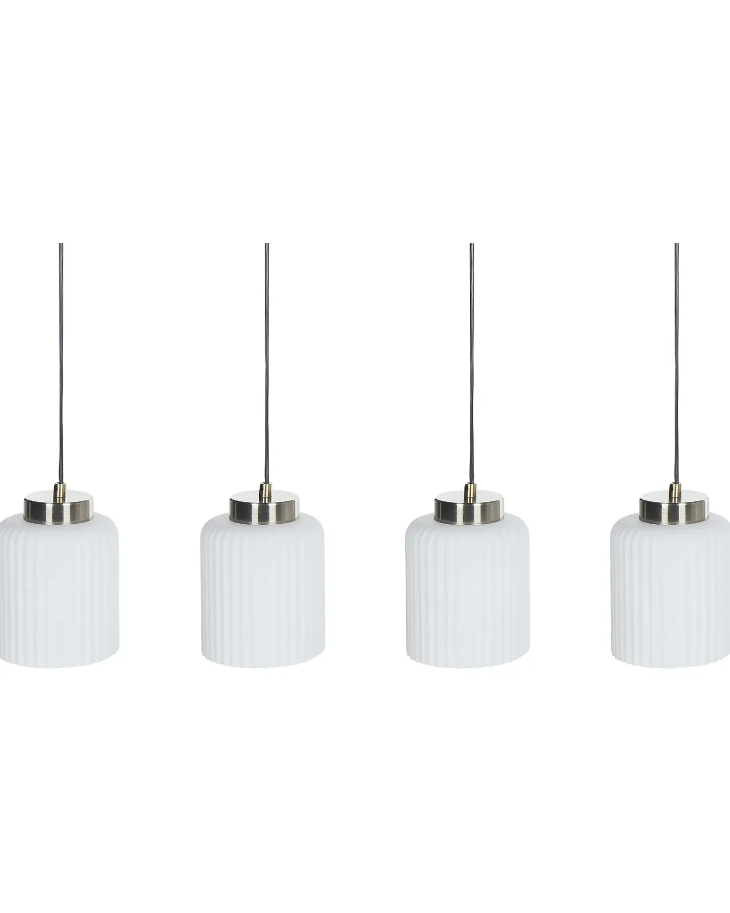 Loftlampe CAUDELO Metal Sort/hvid