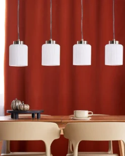 Loftlampe CAUDELO Metal Sort/hvid