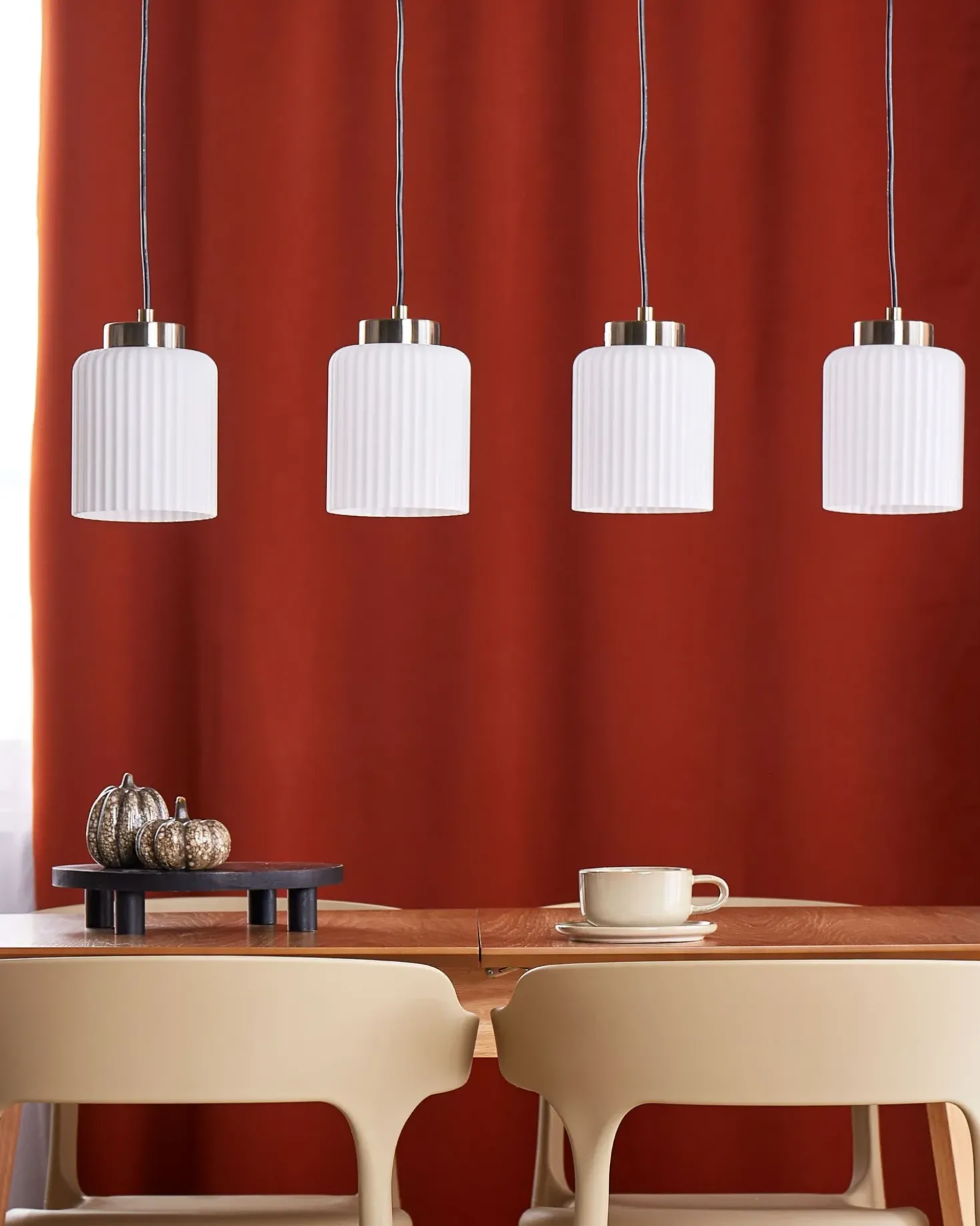 Loftlampe CAUDELO Metal Sort/hvid