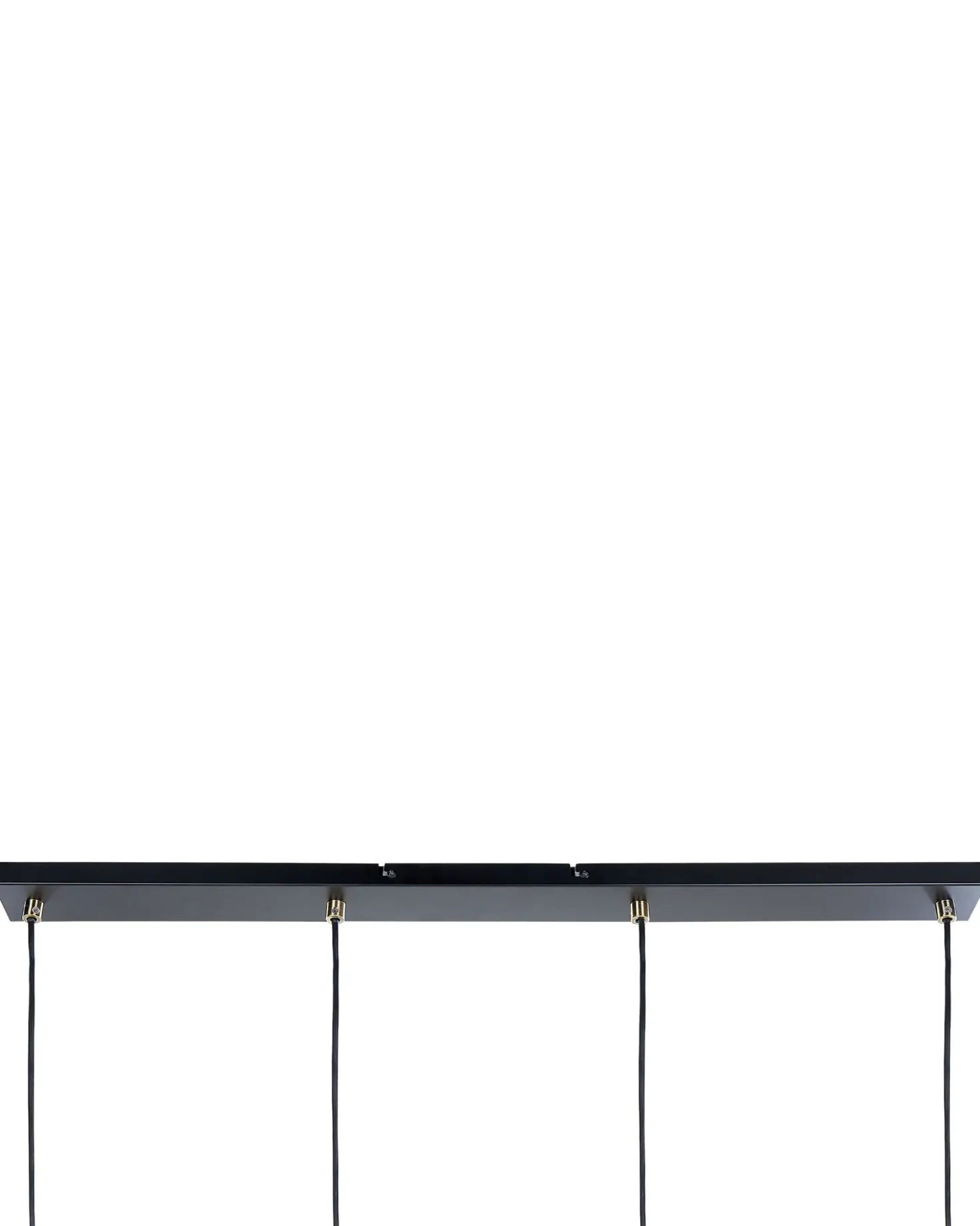 Loftlampe CAUDELO Metal Sort/hvid