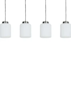 Loftlampe CAUDELO Metal Sort/hvid