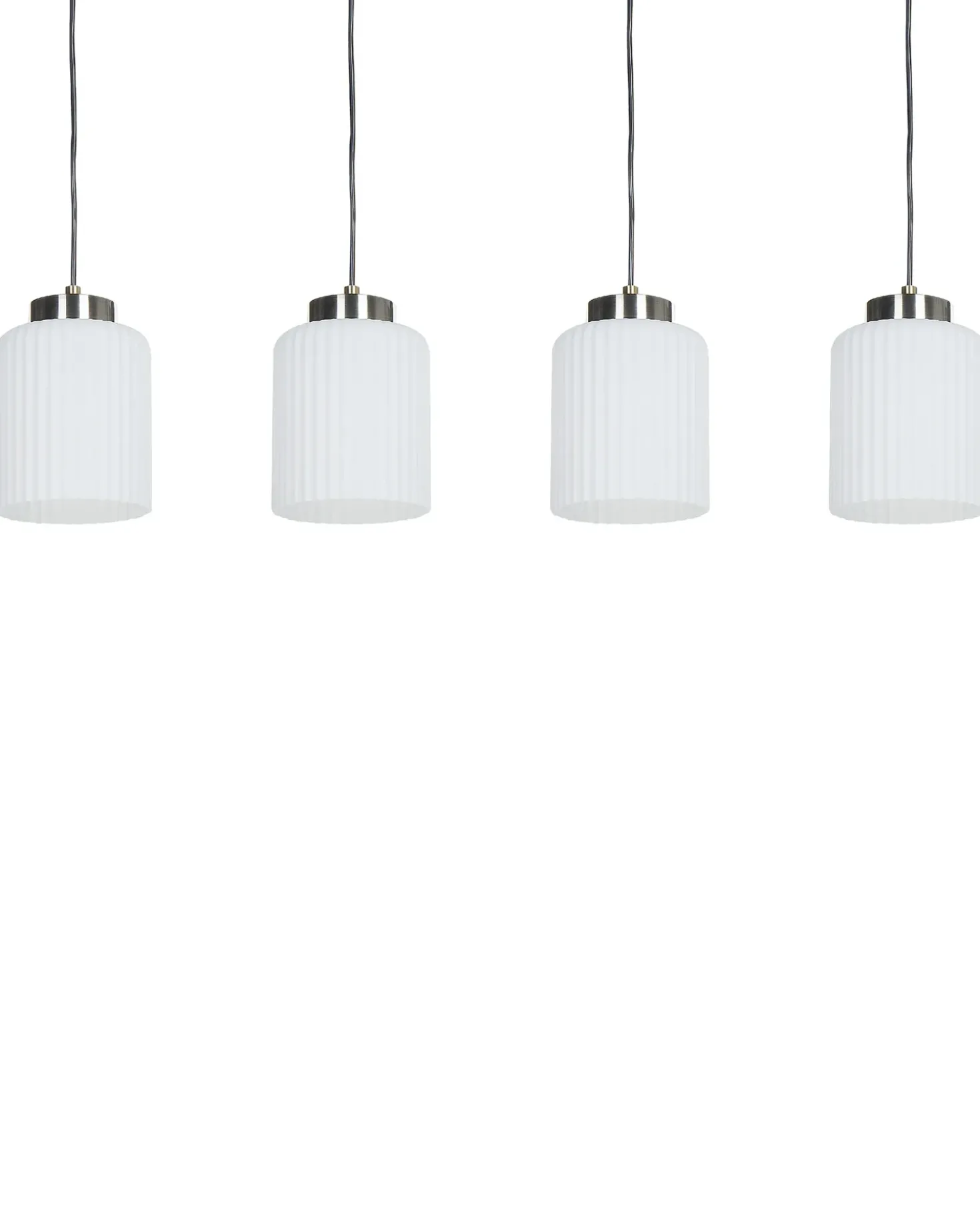 Loftlampe CAUDELO Metal Sort/hvid
