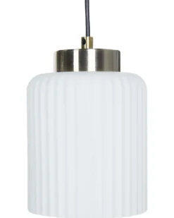 Loftlampe CAUDELO Metal Sort/hvid