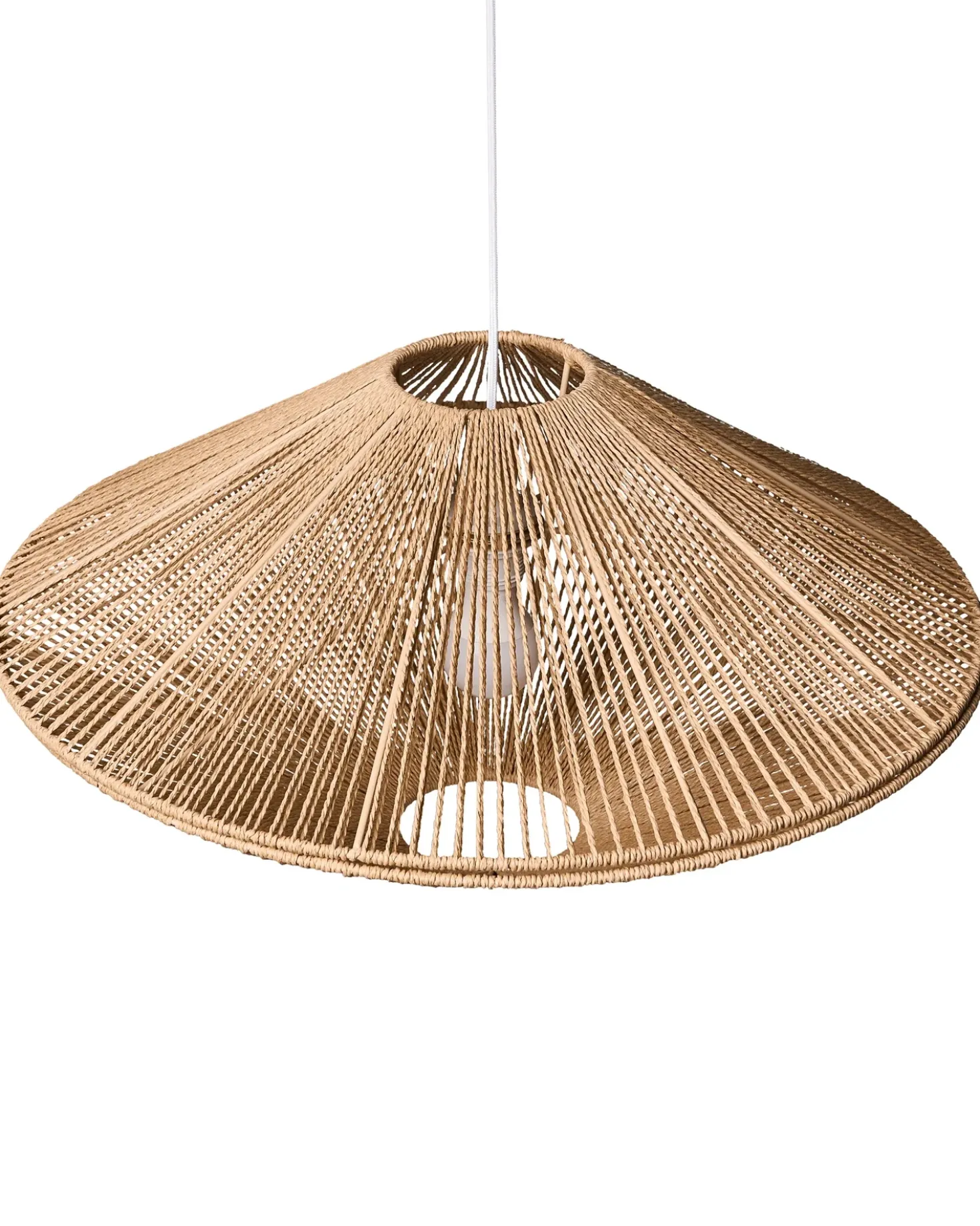 Loftlampe CAVES papirreb Naturlig