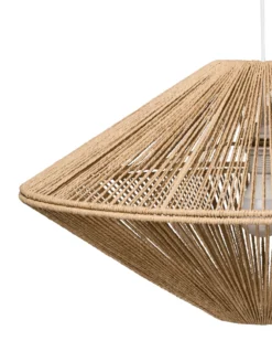 Loftlampe CAVES papirreb Naturlig