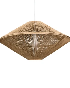 Loftlampe CAVES papirreb Naturlig