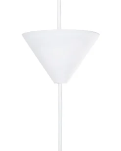 Loftlampe DRAVA Fjer Hvid