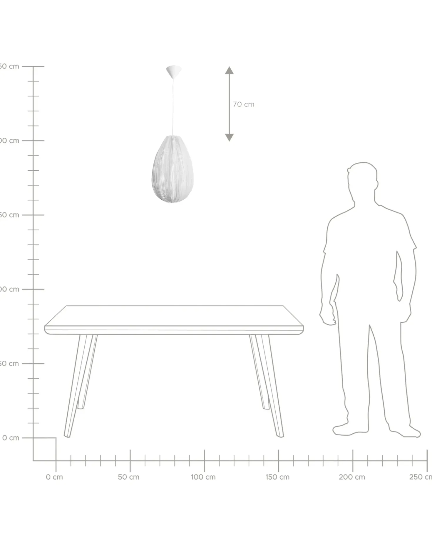 Loftlampe GERA Grå