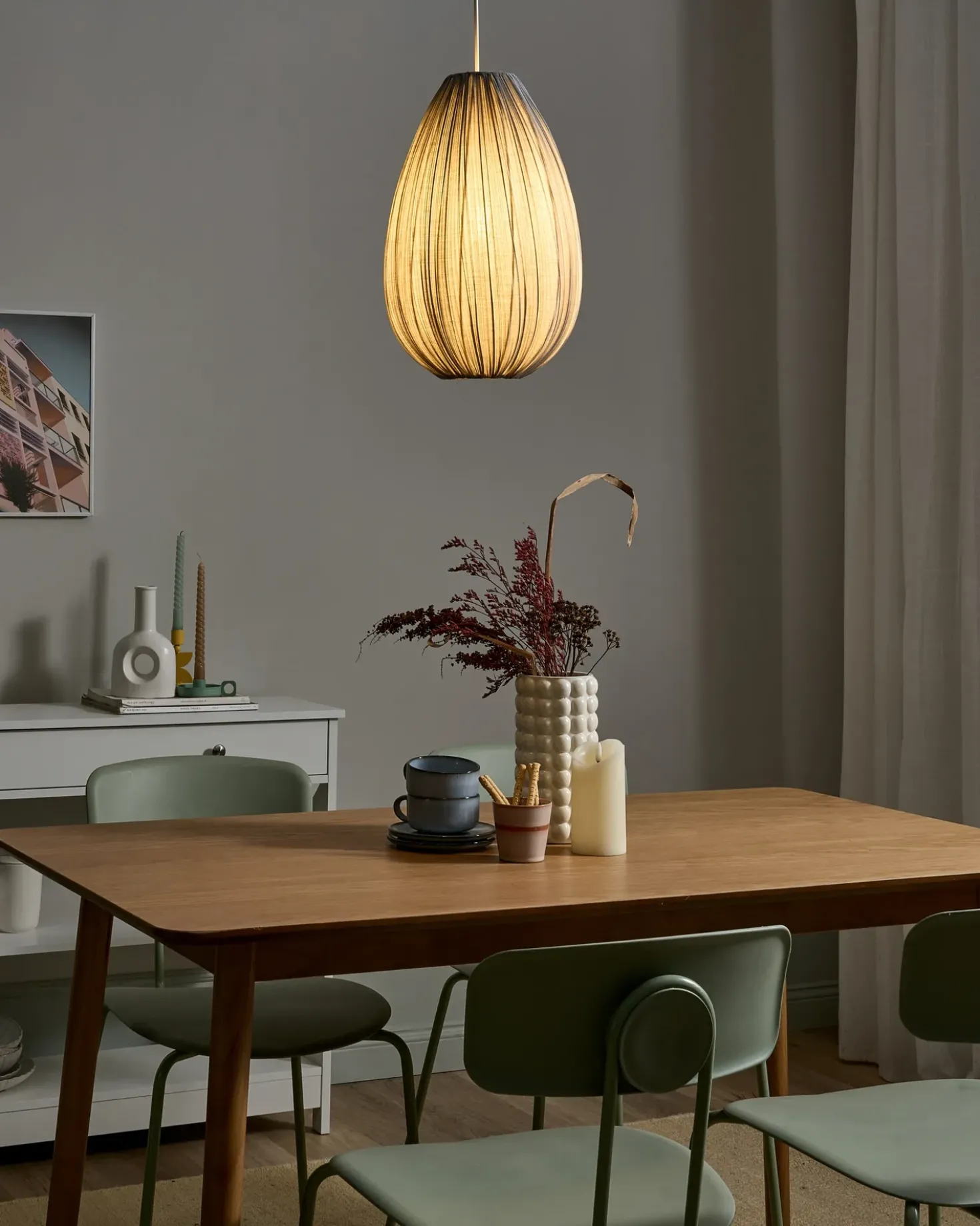Loftlampe GERA Grå