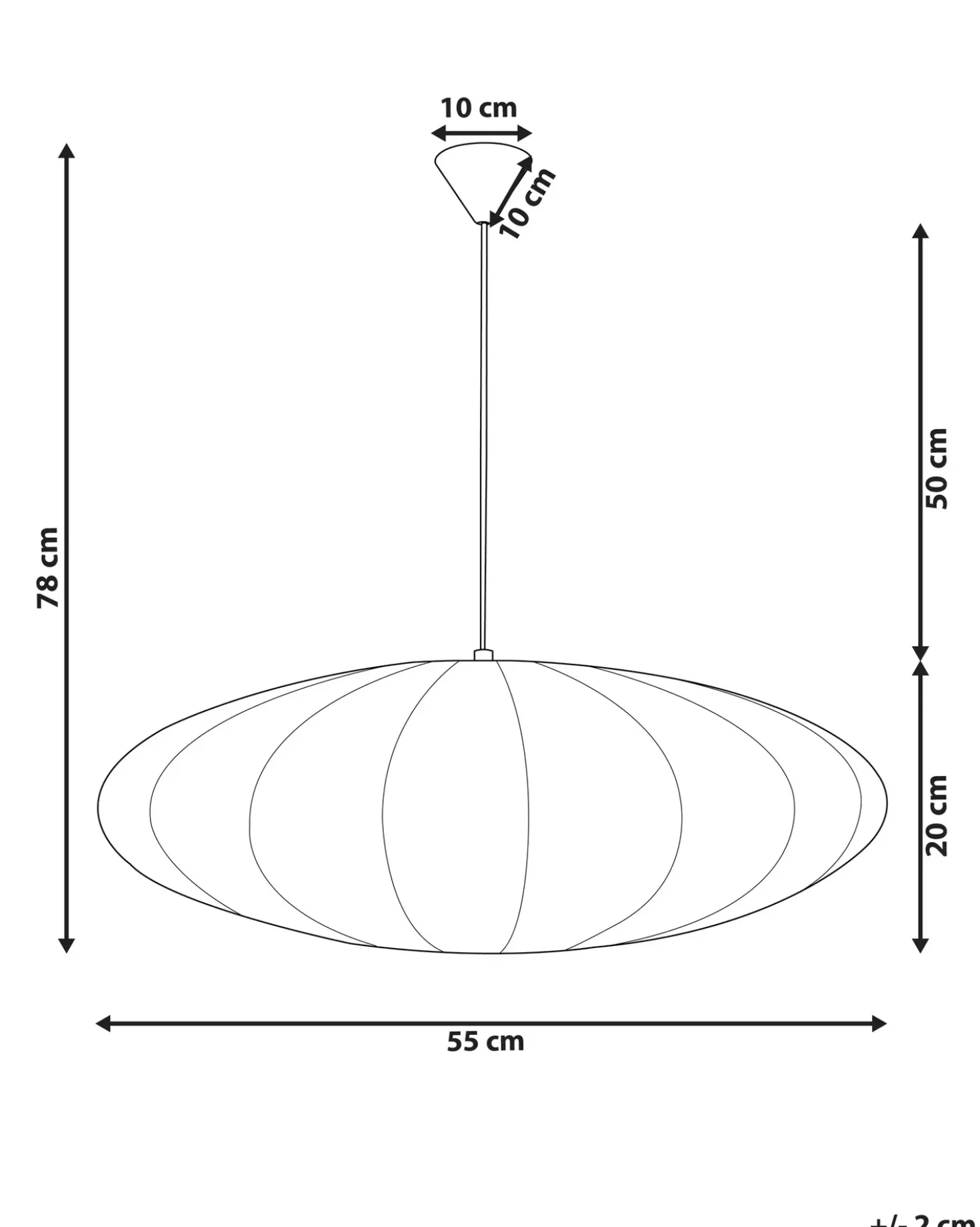 Loftlampe GUACARA Cremehvid