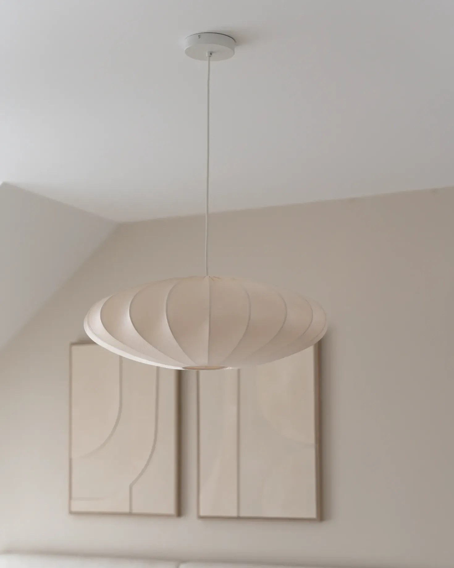 Loftlampe GUACARA Cremehvid