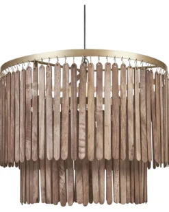 Loftlampe KAVERI Mangotræ Brun