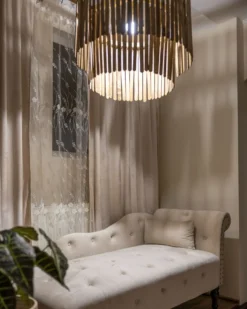 Loftlampe KAVERI Mangotræ Brun