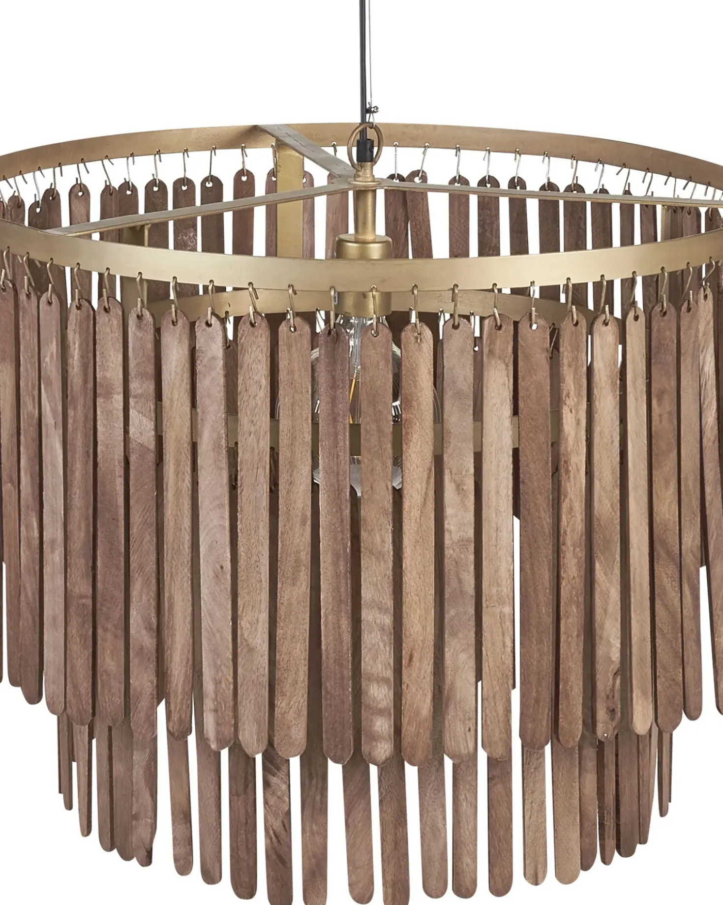 Loftlampe KAVERI Mangotræ Brun