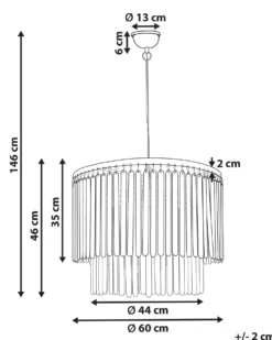 Loftlampe KAVERI Mangotræ Brun
