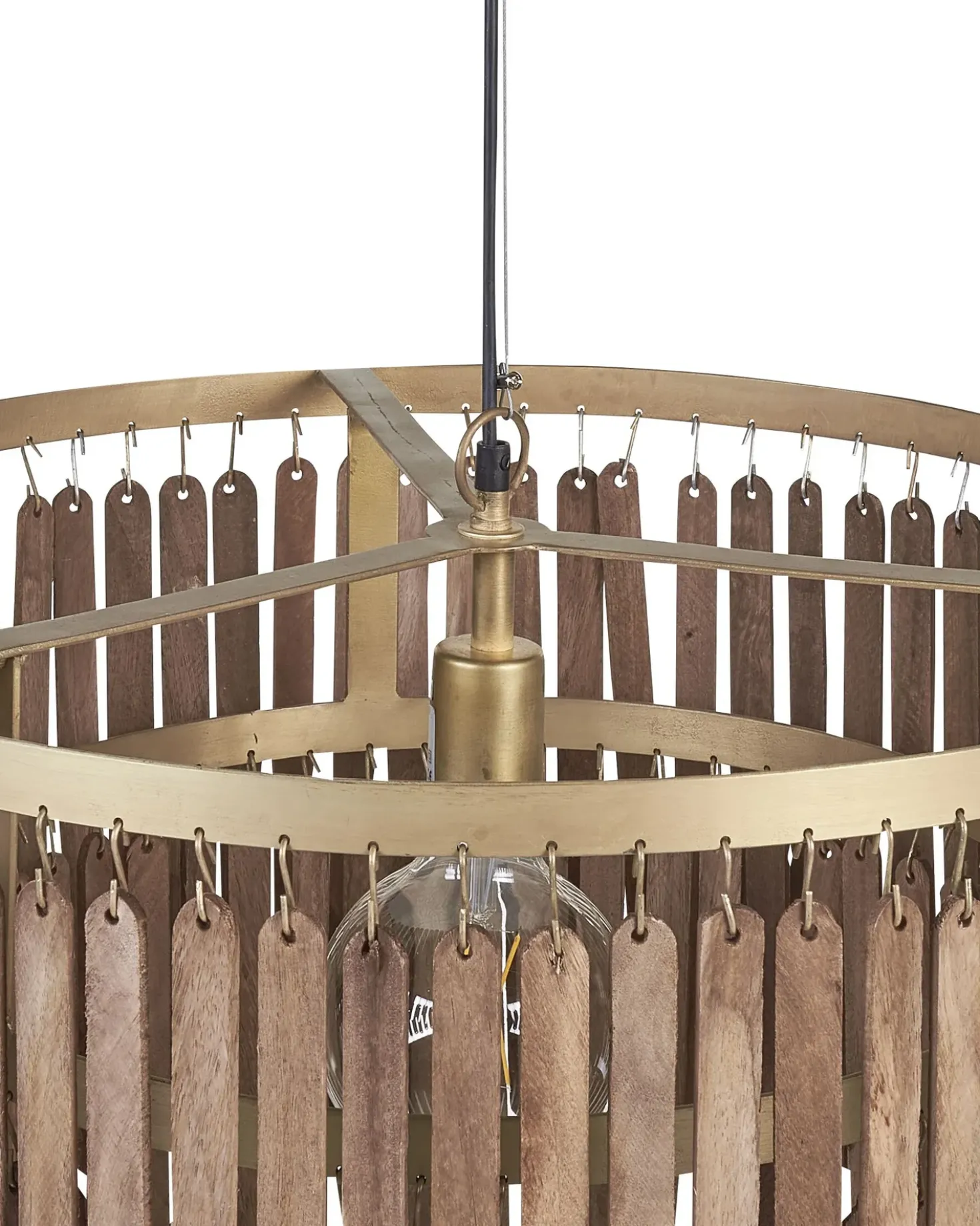 Loftlampe KAVERI Mangotræ Brun