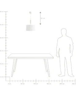 Loftlampe LOKY Metal Hvid