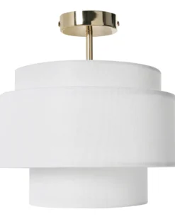 Loftlampe LUKAGO Hør Cremehvid
