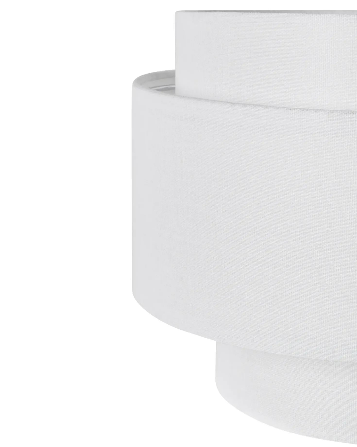 Loftlampe LUKAGO Hør Cremehvid