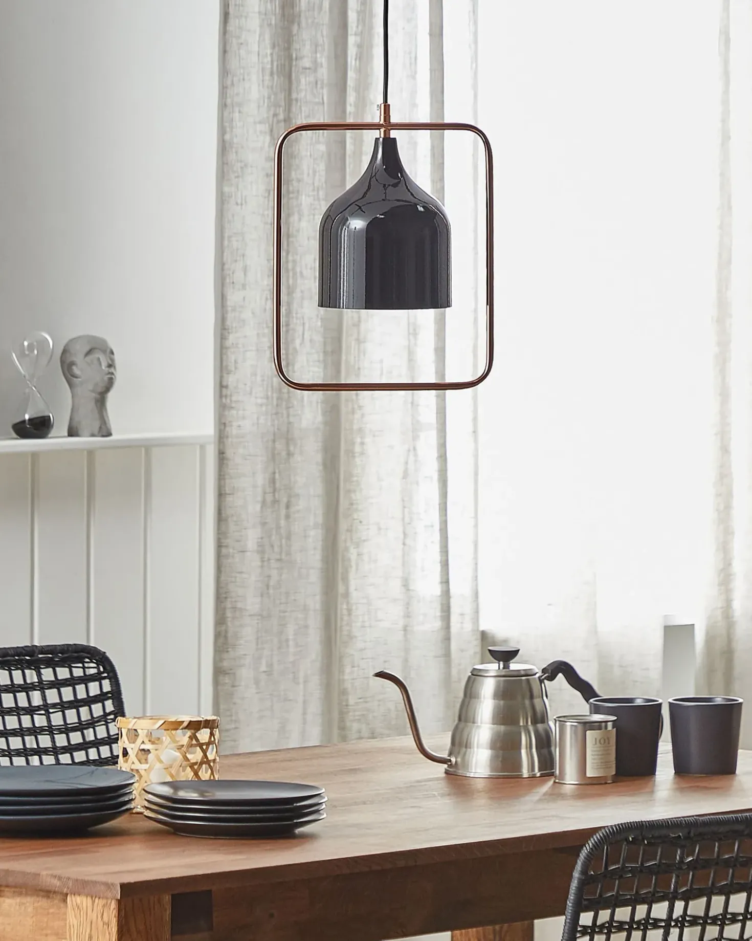 Loftlampe MAVONE Metal Sort