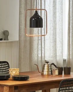 Loftlampe MAVONE Metal Sort