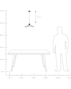 Loftlampe MAZARO Metal Kobber