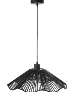 Loftlampe MIGORI Papir Sort