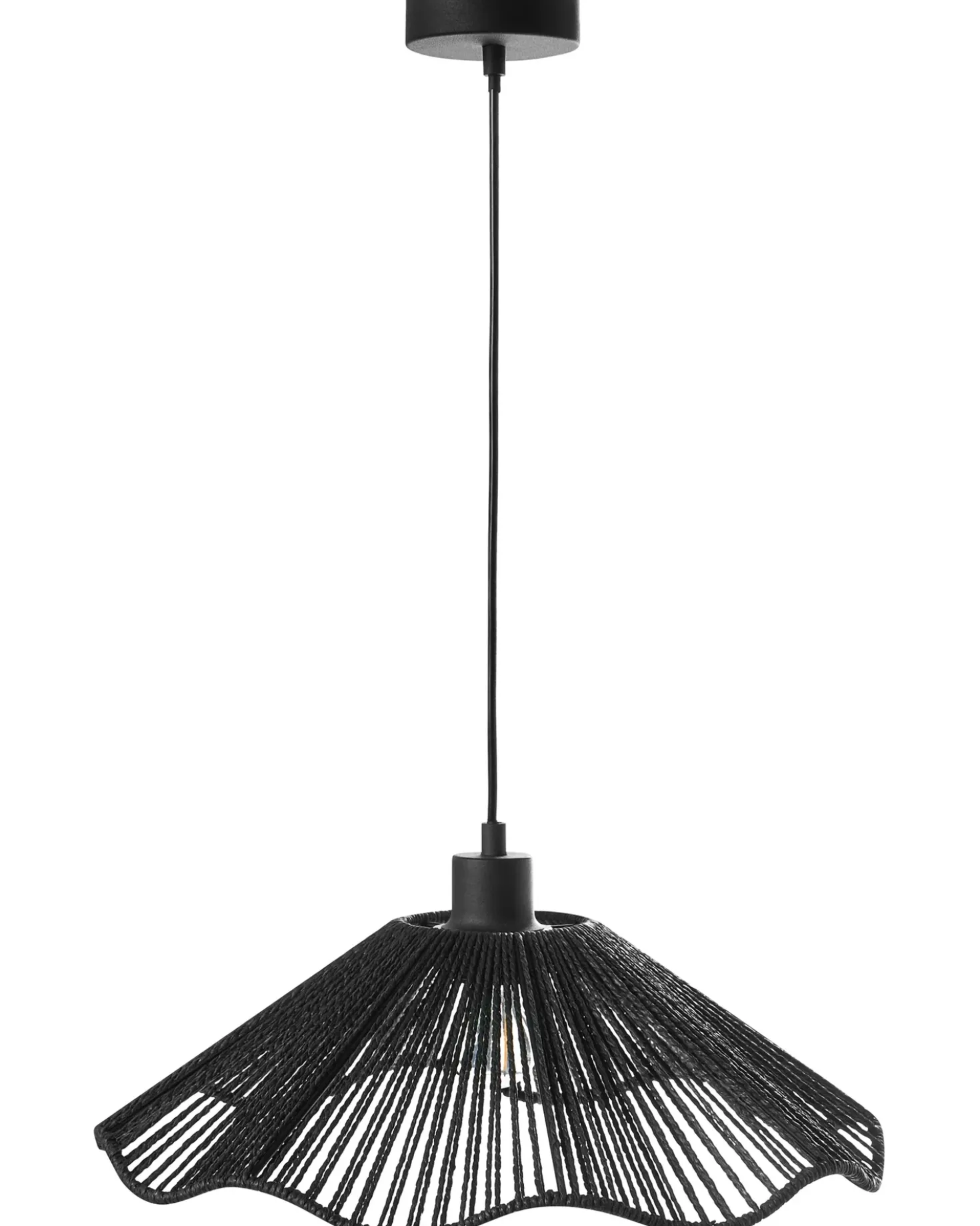 Loftlampe MIGORI Papir Sort