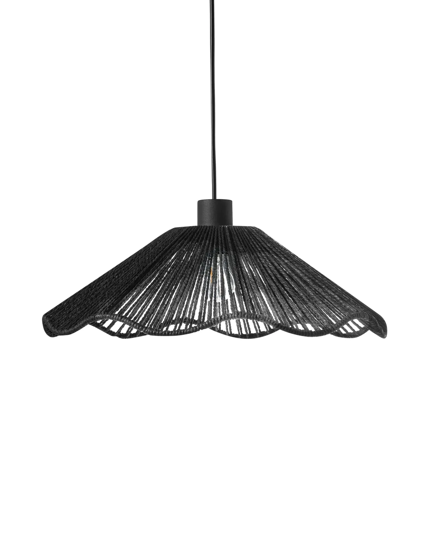 Loftlampe MIGORI Papir Sort
