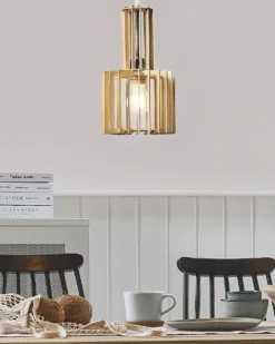 Loftlampe NIARI Lysebrun
