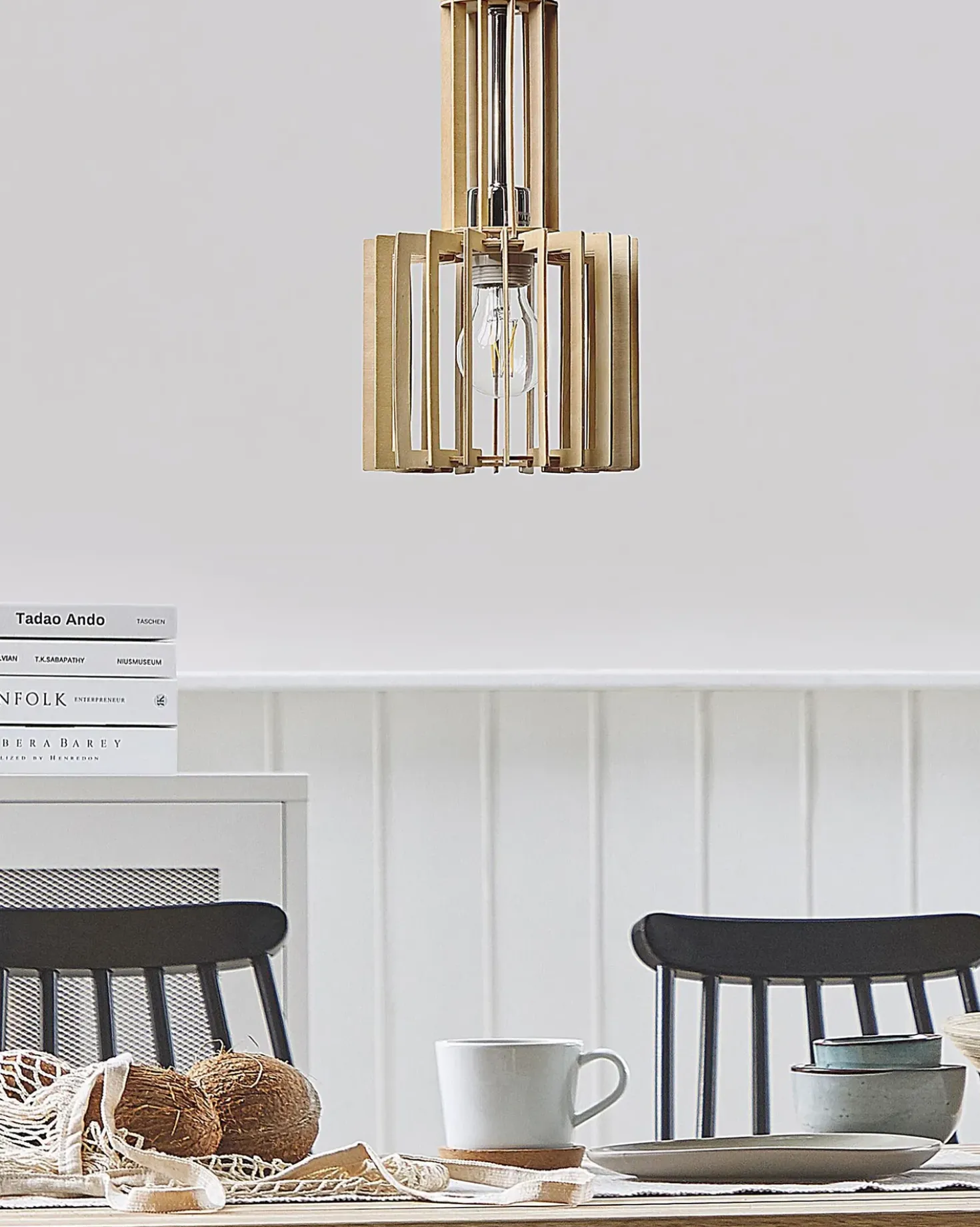 Loftlampe NIARI Lysebrun