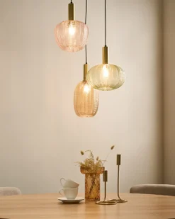 Loftlampe NJORO Glas Multifarvet