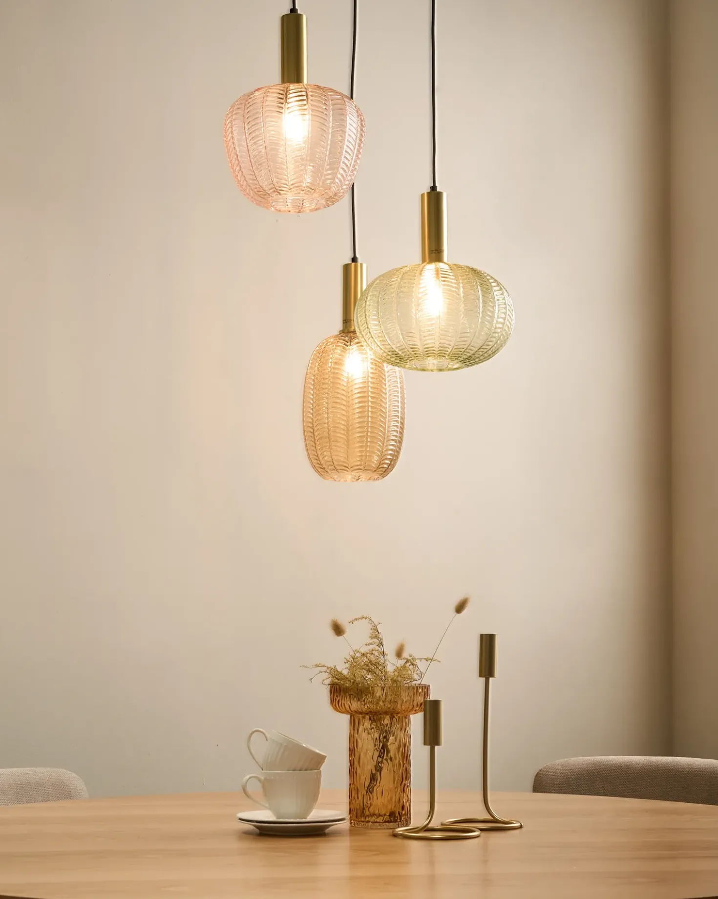 Loftlampe NJORO Glas Multifarvet