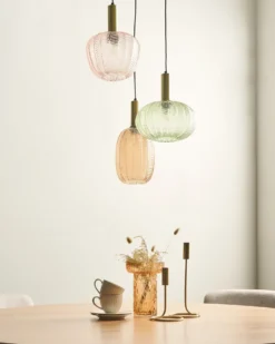 Loftlampe NJORO Glas Multifarvet