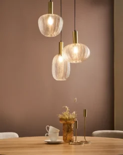 Loftlampe NJORO Glas Transparent