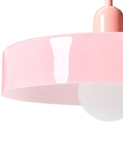 Loftlampe PAALA Glas Lyserød