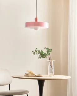 Loftlampe PAALA Glas Lyserød