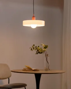 Loftlampe PAALA Glas Lyserød